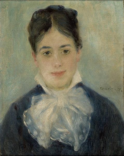 Pierre Auguste Renoir Lady Smiling France oil painting art